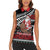 New Zealand Kiwi Santa Christmas Women Sleeveless Polo Shirt He Wairua Kirihimete - Polynesian Pride