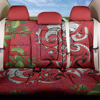Personalised New Zealand Koru Pohutukawa Back Car Seat Cover Meri Kirihimete Aroha for Christmas LT9 One Size Red - Polynesian Pride