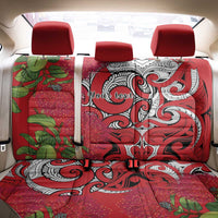 Personalised New Zealand Koru Pohutukawa Back Car Seat Cover Meri Kirihimete Aroha for Christmas LT9 - Polynesian Pride