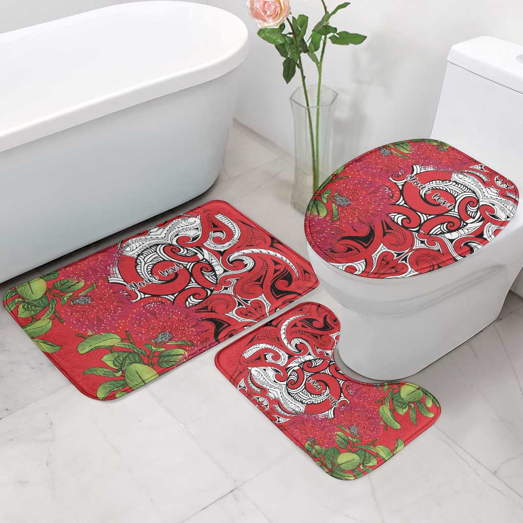 Personalised New Zealand Koru Pohutukawa Bathroom Set Meri Kirihimete Aroha for Christmas LT9 - Polynesian Pride