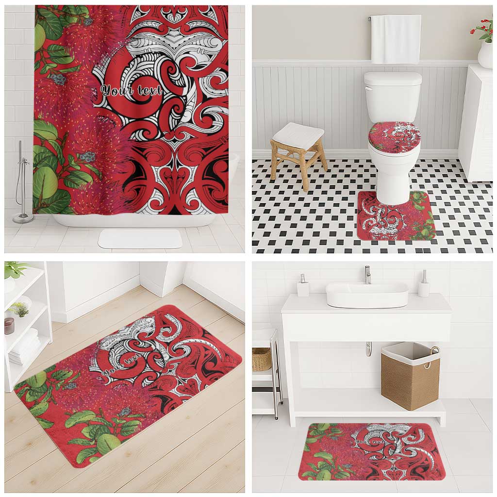 Personalised New Zealand Koru Pohutukawa Bathroom Set Meri Kirihimete Aroha for Christmas LT9 - Polynesian Pride