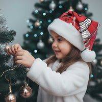 Personalised New Zealand Koru Pohutukawa Christmas Santa Hat Meri Kirihimete Aroha for Christmas LT9 - Polynesian Pride