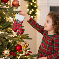 Personalised New Zealand Koru Pohutukawa Christmas Stocking Meri Kirihimete Aroha for Christmas LT9 - Polynesian Pride