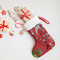 Personalised New Zealand Koru Pohutukawa Christmas Stocking Meri Kirihimete Aroha for Christmas LT9 - Polynesian Pride