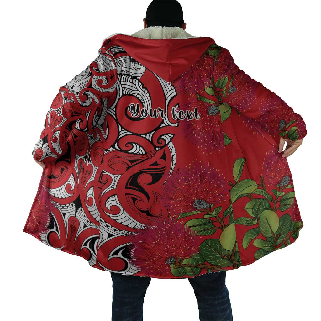 Personalised New Zealand Koru Pohutukawa Cloak Meri Kirihimete Aroha for Christmas LT9 - Polynesian Pride