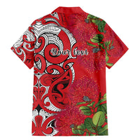 Personalised New Zealand Koru Pohutukawa Family Matching Mermaid Dress and Hawaiian Shirt Meri Kirihimete Aroha for Christmas LT9 - Polynesian Pride
