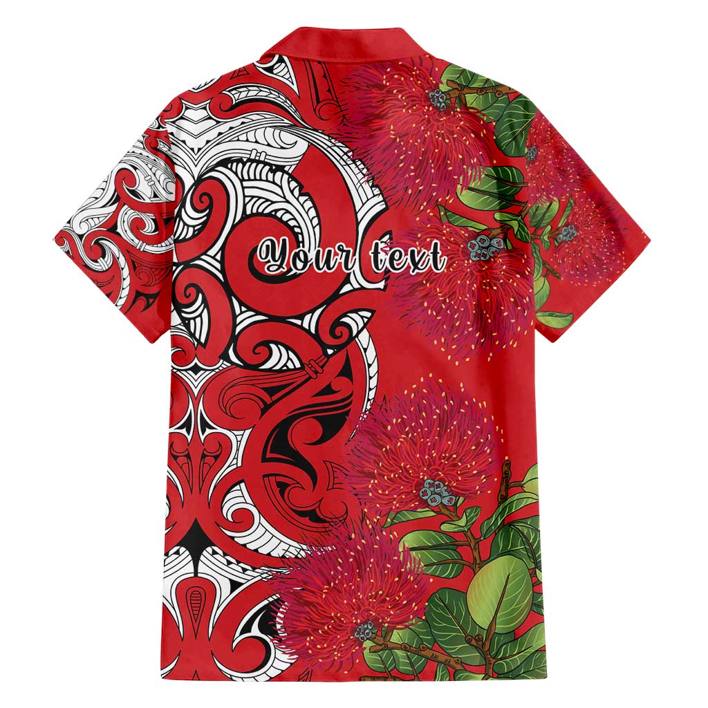 Personalised New Zealand Koru Pohutukawa Family Matching Summer Maxi Dress and Hawaiian Shirt Meri Kirihimete Aroha for Christmas LT9 - Polynesian Pride