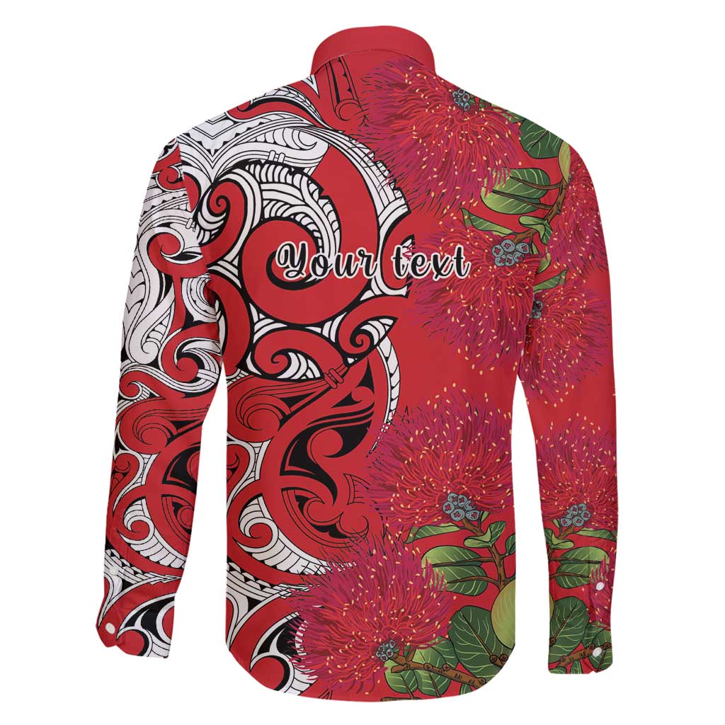 Personalised New Zealand Koru Pohutukawa Family Matching Summer Maxi Dress and Hawaiian Shirt Meri Kirihimete Aroha for Christmas LT9 - Polynesian Pride