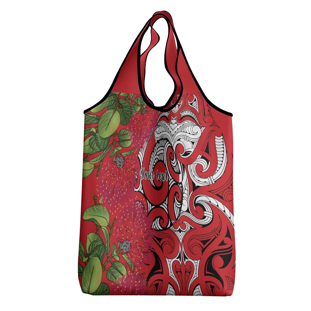 Personalised New Zealand Koru Pohutukawa Grocery Bag Meri Kirihimete Aroha for Christmas LT9 - Polynesian Pride