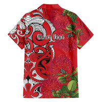 Personalised New Zealand Koru Pohutukawa Hawaiian Shirt Meri Kirihimete Aroha for Christmas LT9 - Polynesian Pride