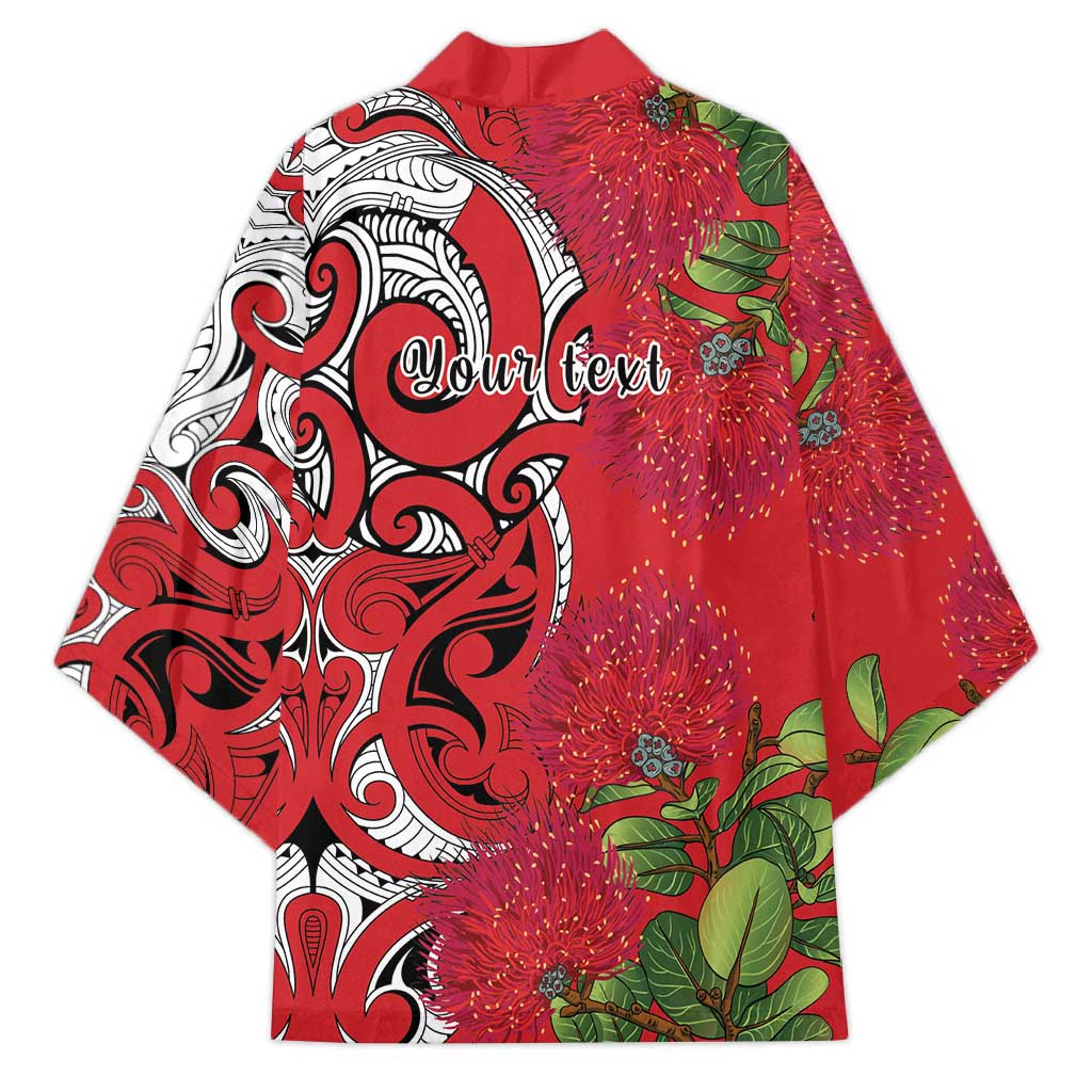 Personalised New Zealand Koru Pohutukawa Kimono Meri Kirihimete Aroha for Christmas LT9 - Polynesian Pride