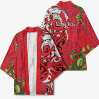 Personalised New Zealand Koru Pohutukawa Kimono Meri Kirihimete Aroha for Christmas LT9 - Polynesian Pride