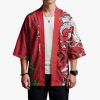 Personalised New Zealand Koru Pohutukawa Kimono Meri Kirihimete Aroha for Christmas LT9 - Polynesian Pride
