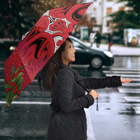 Personalised New Zealand Koru Pohutukawa Umbrella Meri Kirihimete Aroha for Christmas LT9 - Polynesian Pride
