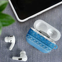 Hawaiian Hibiscus Honu AirPods Case Blue Mele Kalikimaka Palaka Spirit - Polynesian Pride