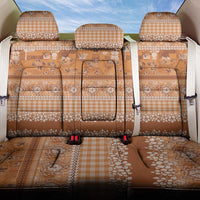 Hawaiian Hibiscus Honu Back Car Seat Cover Gold Mele Kalikimaka Palaka Spirit LT9 One Size Gold - Polynesian Pride