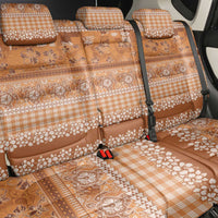 Hawaiian Hibiscus Honu Back Car Seat Cover Gold Mele Kalikimaka Palaka Spirit LT9 - Polynesian Pride