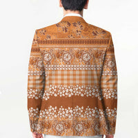 Hawaiian Hibiscus Honu Blazer Gold Mele Kalikimaka Palaka Spirit - Polynesian Pride