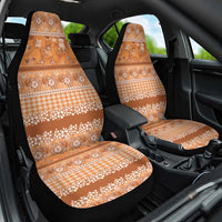Hawaiian Hibiscus Honu Car Seat Cover Gold Mele Kalikimaka Palaka Spirit LT9 One Size Gold - Polynesian Pride