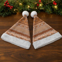Hawaiian Hibiscus Honu Christmas Santa Hat Gold Mele Kalikimaka Palaka Spirit LT9 - Polynesian Pride