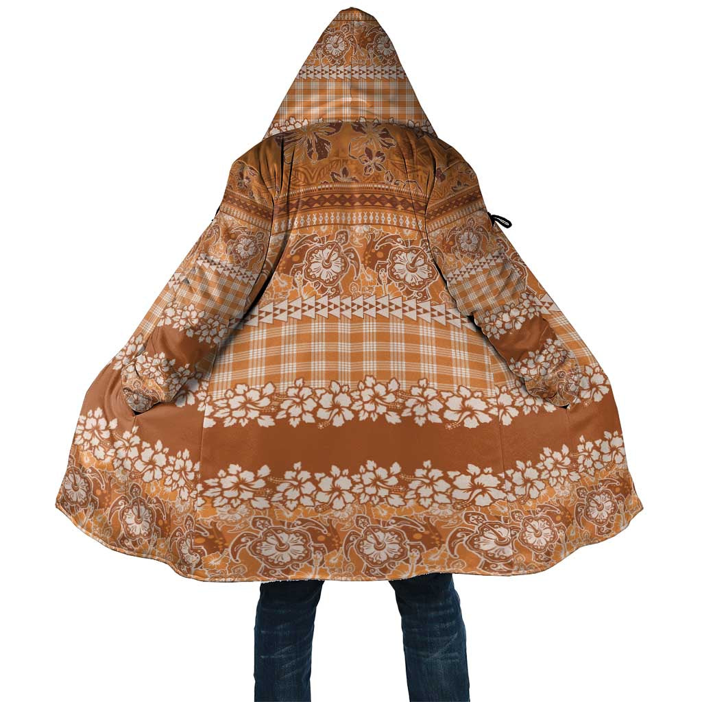 Hawaiian Hibiscus Honu Cloak Gold Mele Kalikimaka Palaka Spirit LT9 Unisex Gold - Polynesian Pride