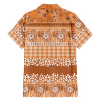 Hawaiian Hibiscus Honu Family Matching Tank Maxi Dress and Hawaiian Shirt Gold Mele Kalikimaka Palaka Spirit LT9 - Polynesian Pride