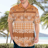Hawaiian Hibiscus Honu Hawaiian Shirt Gold Mele Kalikimaka Palaka Spirit LT9 - Polynesian Pride