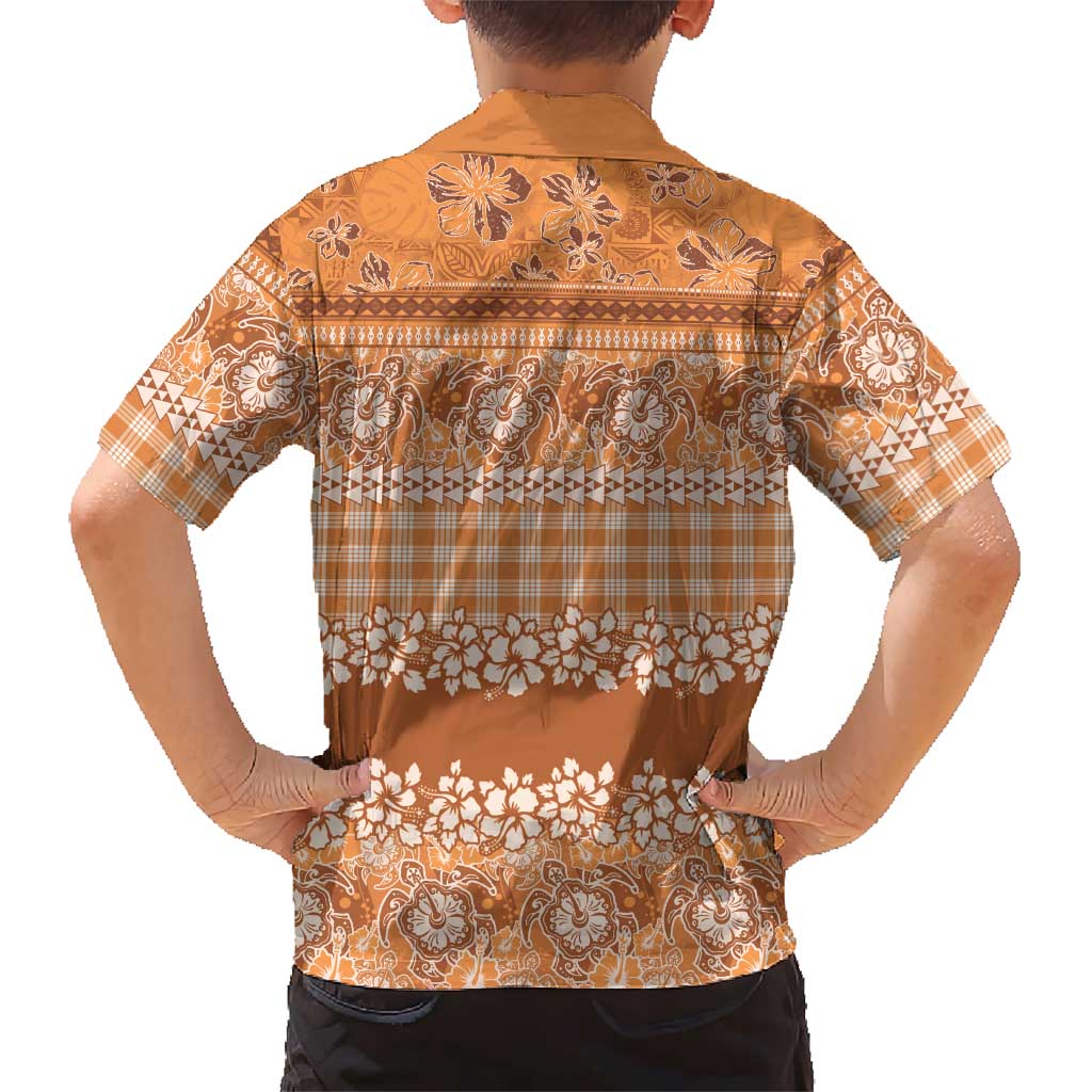 Hawaiian Hibiscus Honu Hawaiian Shirt Gold Mele Kalikimaka Palaka Spirit LT9 - Polynesian Pride