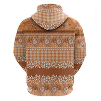 Hawaiian Hibiscus Honu Hoodie Gold Mele Kalikimaka Palaka Spirit LT9 - Polynesian Pride