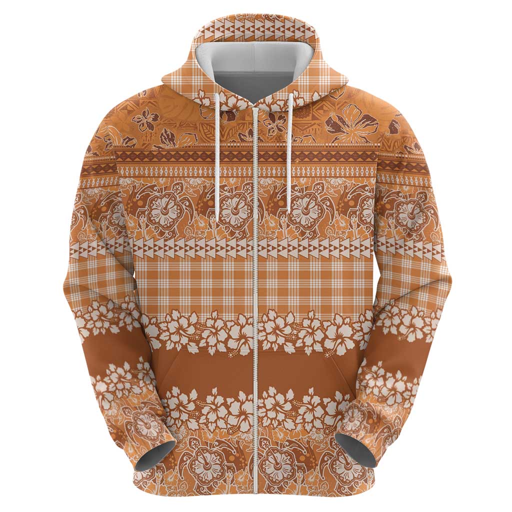 Hawaiian Hibiscus Honu Hoodie Gold Mele Kalikimaka Palaka Spirit LT9 - Polynesian Pride