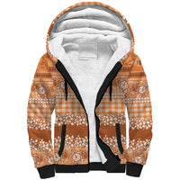 Hawaiian Hibiscus Honu Sherpa Hoodie Gold Mele Kalikimaka Palaka Spirit LT9 Unisex Gold - Polynesian Pride