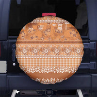 Hawaiian Hibiscus Honu Spare Tire Cover Gold Mele Kalikimaka Palaka Spirit LT9 No hole Gold - Polynesian Pride