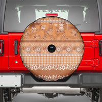 Hawaiian Hibiscus Honu Spare Tire Cover Gold Mele Kalikimaka Palaka Spirit LT9 - Polynesian Pride