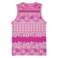 Hawaiian Hibiscus Honu Basketball Jersey Pink Mele Kalikimaka Palaka Spirit LT9 - Polynesian Pride