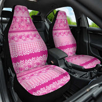 Hawaiian Hibiscus Honu Car Seat Cover Pink Mele Kalikimaka Palaka Spirit LT9 One Size Pink - Polynesian Pride