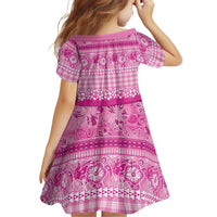 Hawaiian Hibiscus Honu Family Matching Off Shoulder Maxi Dress and Hawaiian Shirt Pink Mele Kalikimaka Palaka Spirit LT9 - Polynesian Pride