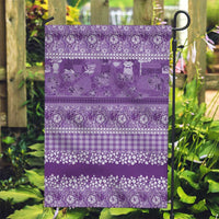 Hawaiian Hibiscus Honu Garden Flag Purple Mele Kalikimaka Palaka Spirit LT9 Garden Flag Purple - Polynesian Pride