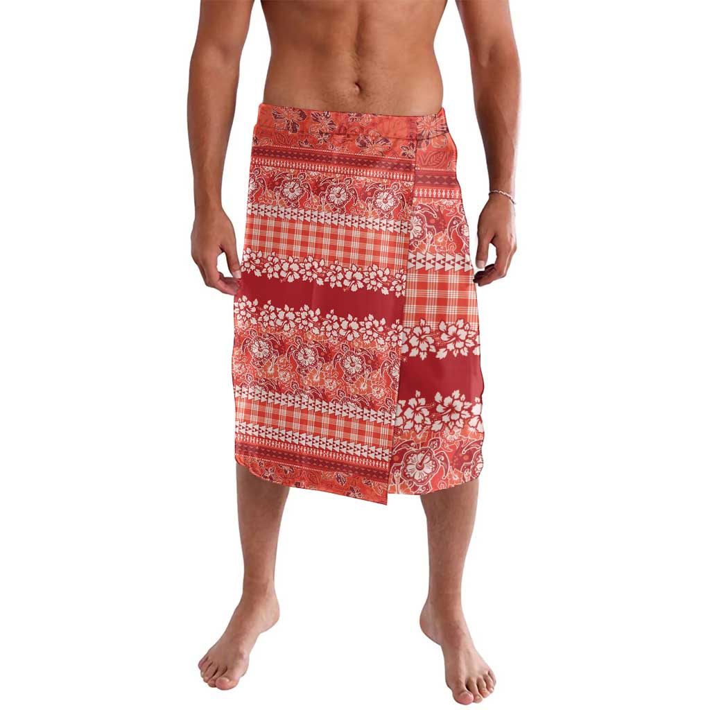 Hawaiian Hibiscus Honu Lavalava Red Mele Kalikimaka Palaka Spirit - Polynesian Pride