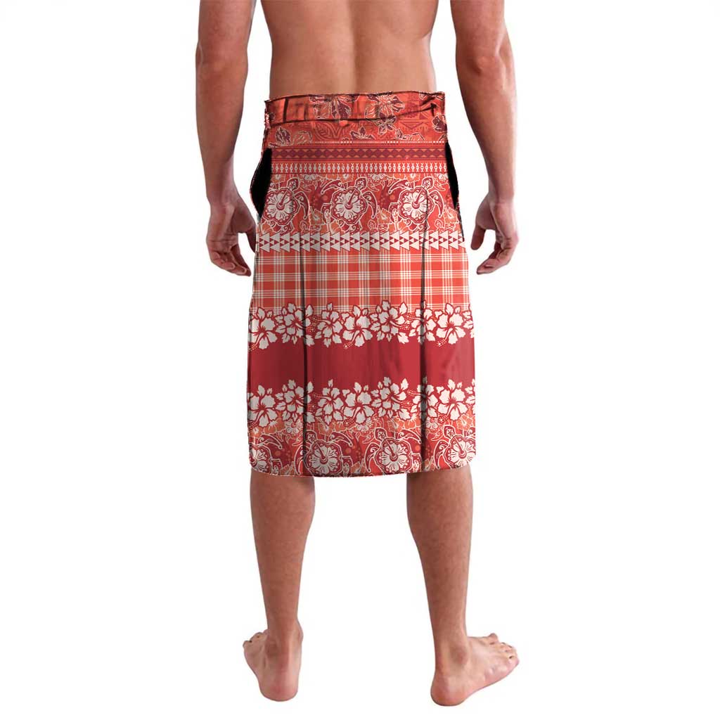 Hawaiian Hibiscus Honu Lavalava Red Mele Kalikimaka Palaka Spirit - Polynesian Pride