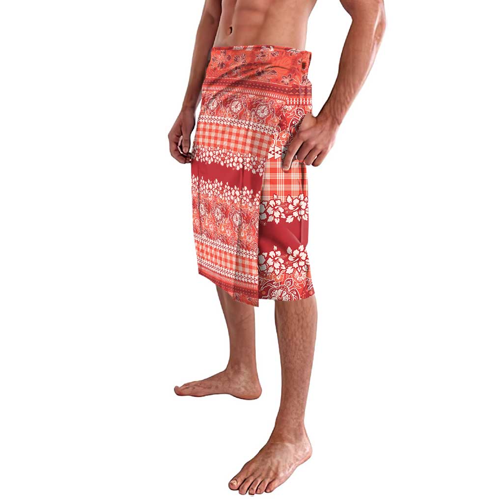 Hawaiian Hibiscus Honu Lavalava Red Mele Kalikimaka Palaka Spirit - Polynesian Pride