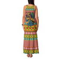 Hawaiian Pineapples Skull Family Matching Tank Maxi Dress and Hawaiian Shirt Mele Kalikimaka Palaka Quilt Pattern LT9 - Polynesian Pride