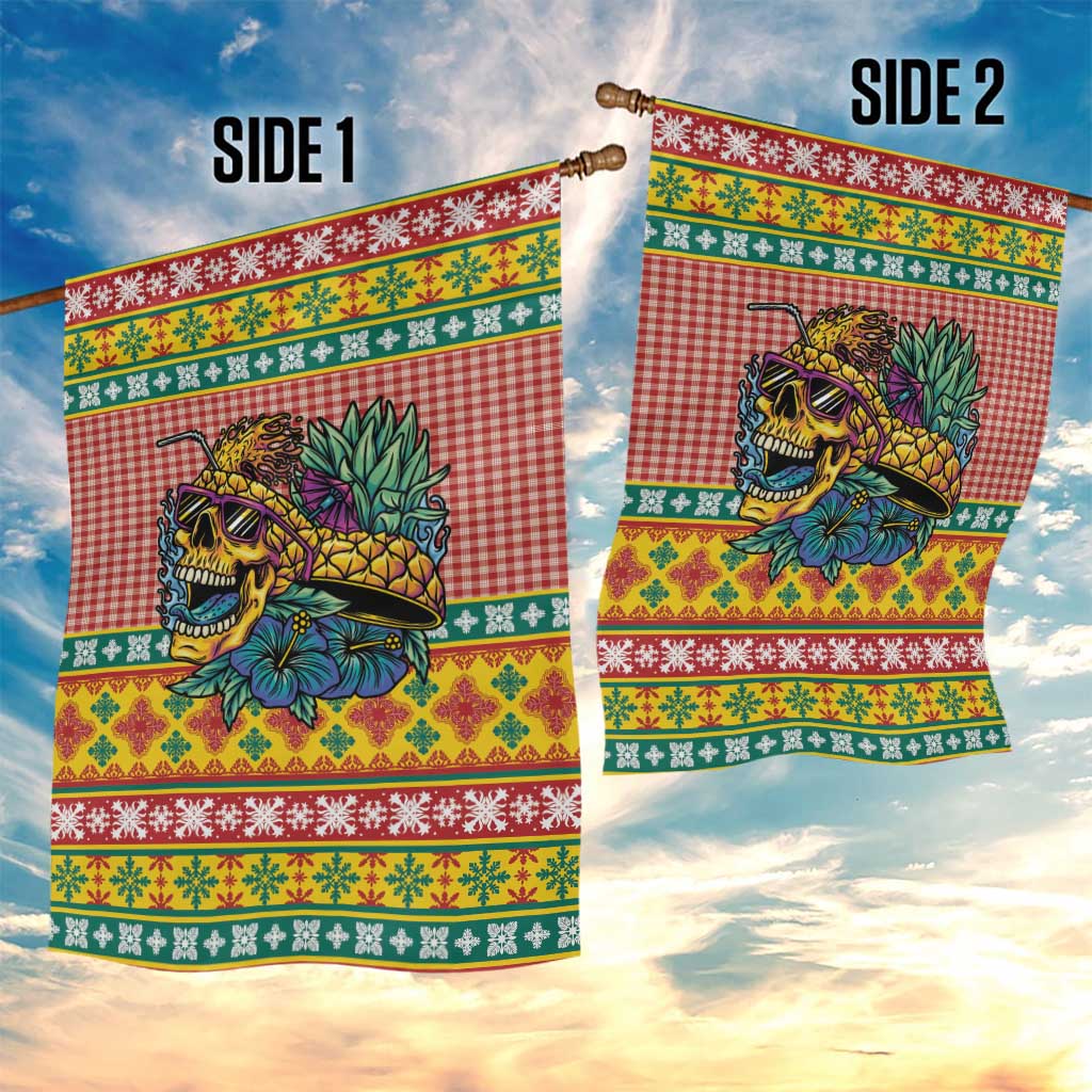 Hawaiian Pineapples Skull Garden Flag Mele Kalikimaka Palaka Quilt Pattern LT9 - Polynesian Pride