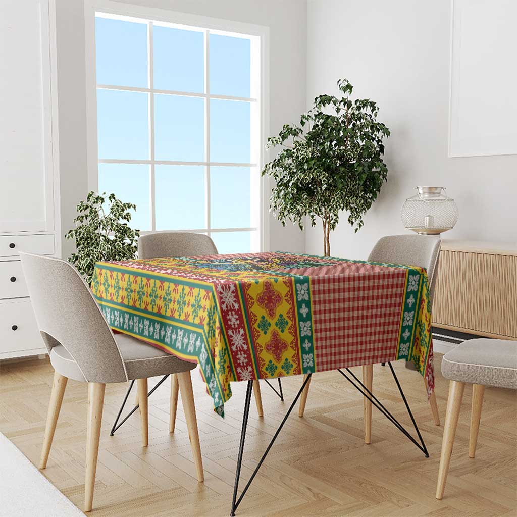 Hawaiian Pineapples Skull Tablecloth Mele Kalikimaka Palaka Quilt Pattern - Polynesian Pride