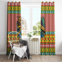 Hawaiian Pineapples Skull Window Curtain Mele Kalikimaka Palaka Quilt Pattern LT9 - Polynesian Pride