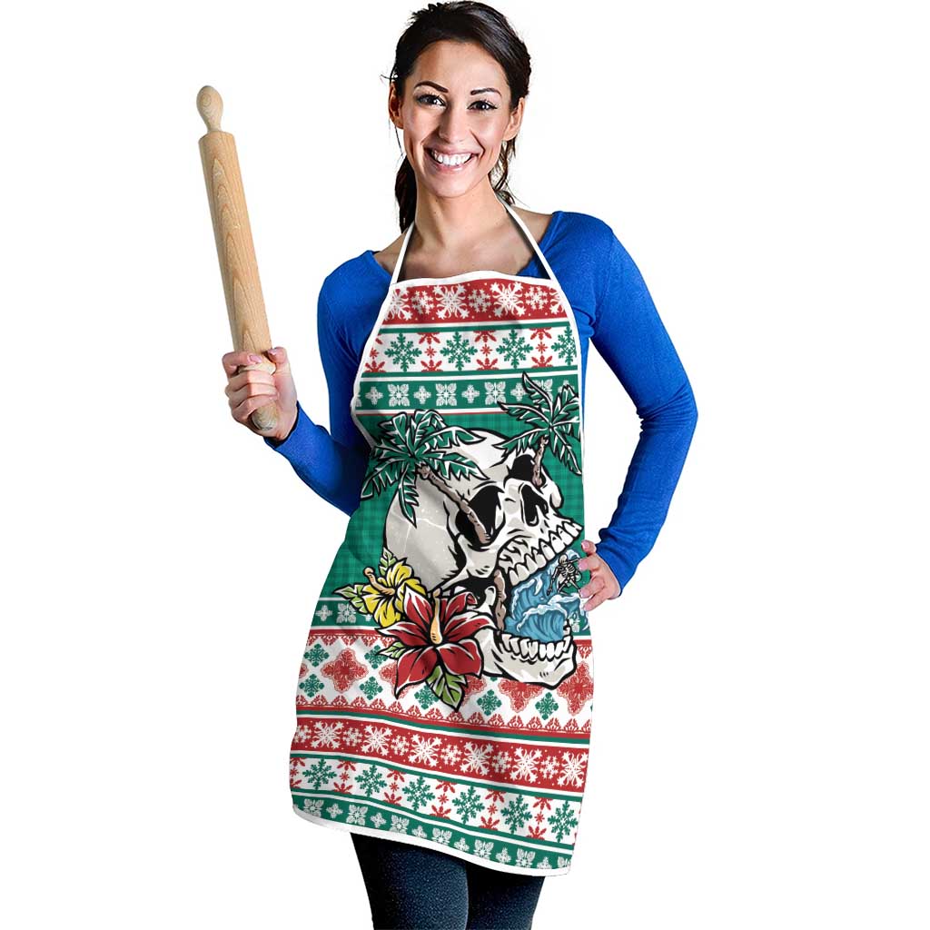 Hawaiian Skull Surfs Apron Mele Kalikimaka Palaka Quilt Pattern - Polynesian Pride