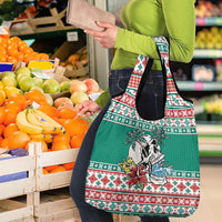 Hawaiian Skull Surfs Grocery Bag Mele Kalikimaka Palaka Quilt Pattern LT9 - Polynesian Pride