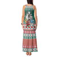 Hawaiian Skull Surfs Tank Maxi Dress Mele Kalikimaka Palaka Quilt Pattern - Polynesian Pride