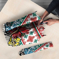 Hawaiian Skull Surfs Umbrella Mele Kalikimaka Palaka Quilt Pattern LT9 - Polynesian Pride