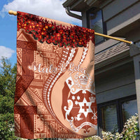 Vintage Tonga Kahoa Heilala Flower Garden Flag LT9 - Polynesian Pride