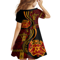 Vintage Tonga Malo E Lelei Ngatu Pattern Family Matching Tank Maxi Dress and Hawaiian Shirt LT9 - Polynesian Pride